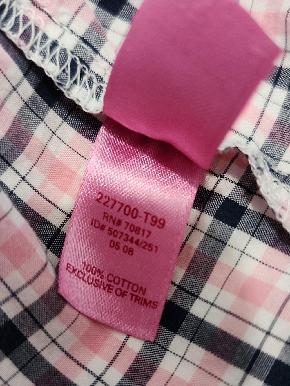 Vintage Victoria's Secret Pink Boxer Short Plaid Ruffle Size Small - Picture 9 of 10